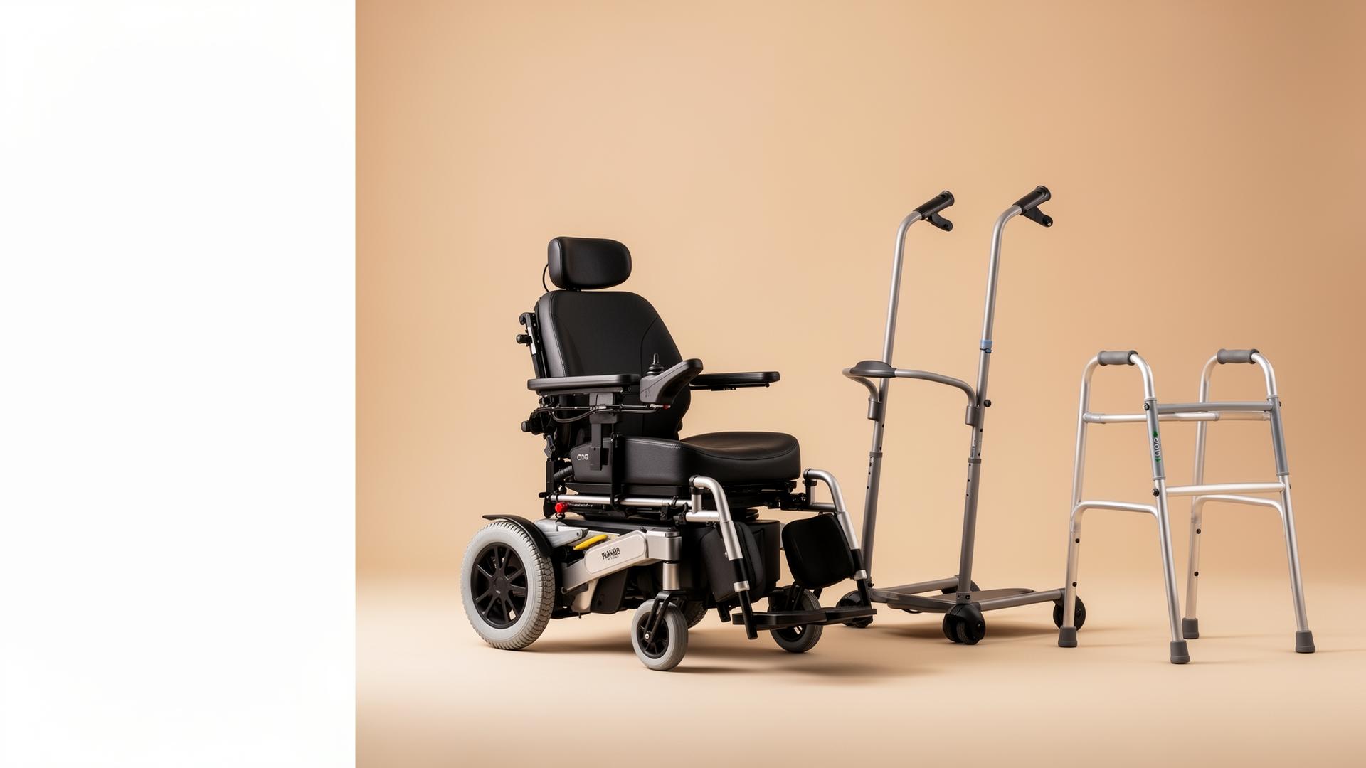 Power wheelchair and walking aids